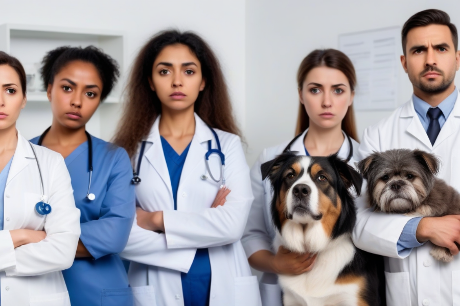 Un grupo de veterinarios frustrados