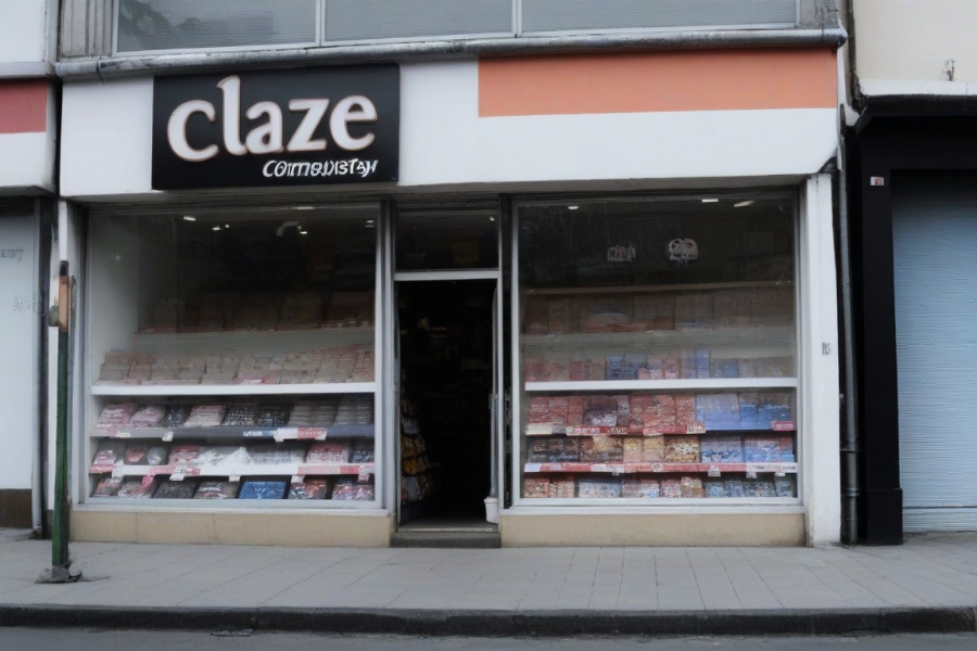 El escaparate de una tienda en la calle